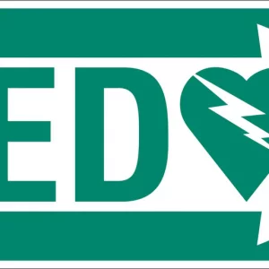 AED Wall Sign Right Arrow Priority First Aid - Australia