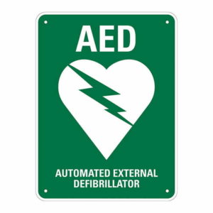 Defibrillator AED Wall Sign Priority First Aid - Australia
