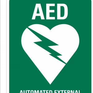 Buy Defibrillator (AED) 2-way Wall Sign Australia